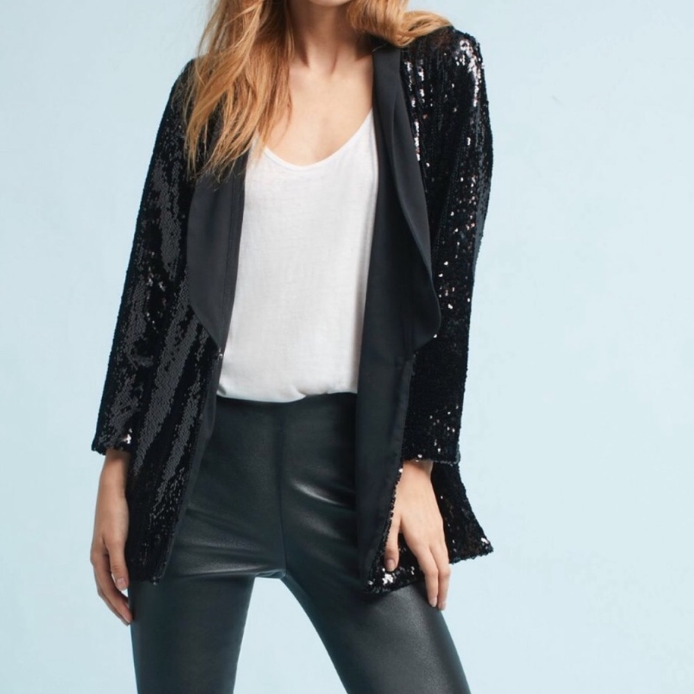 Anthropologie Sequin Blazer